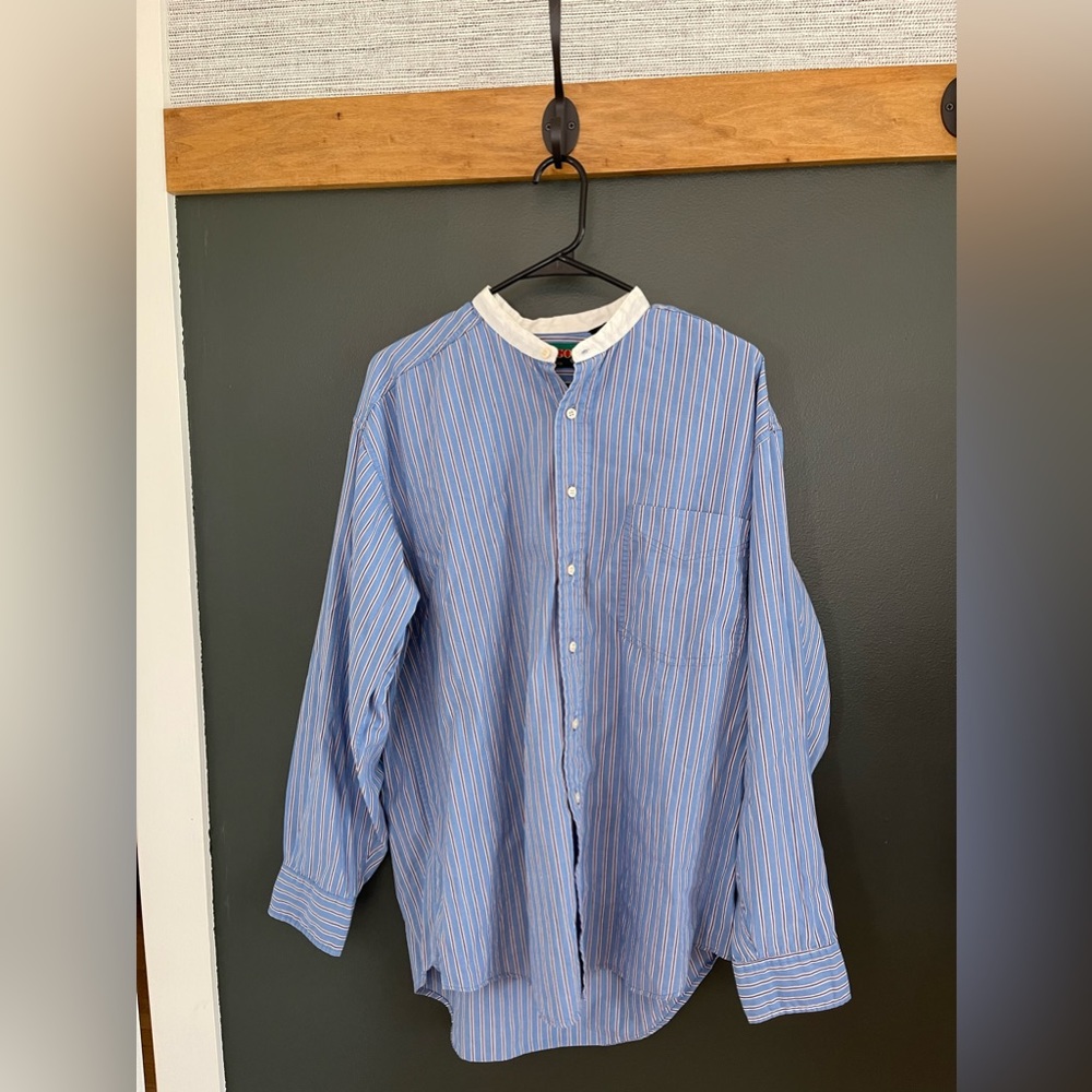 Vintage! Tango by Max Raab Band-Collar Shirt